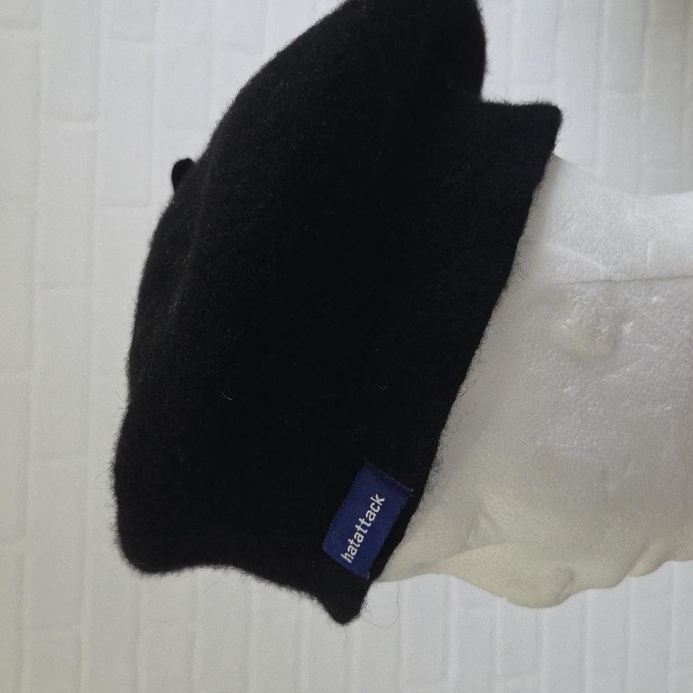 Hat Attack Black Wool Beret